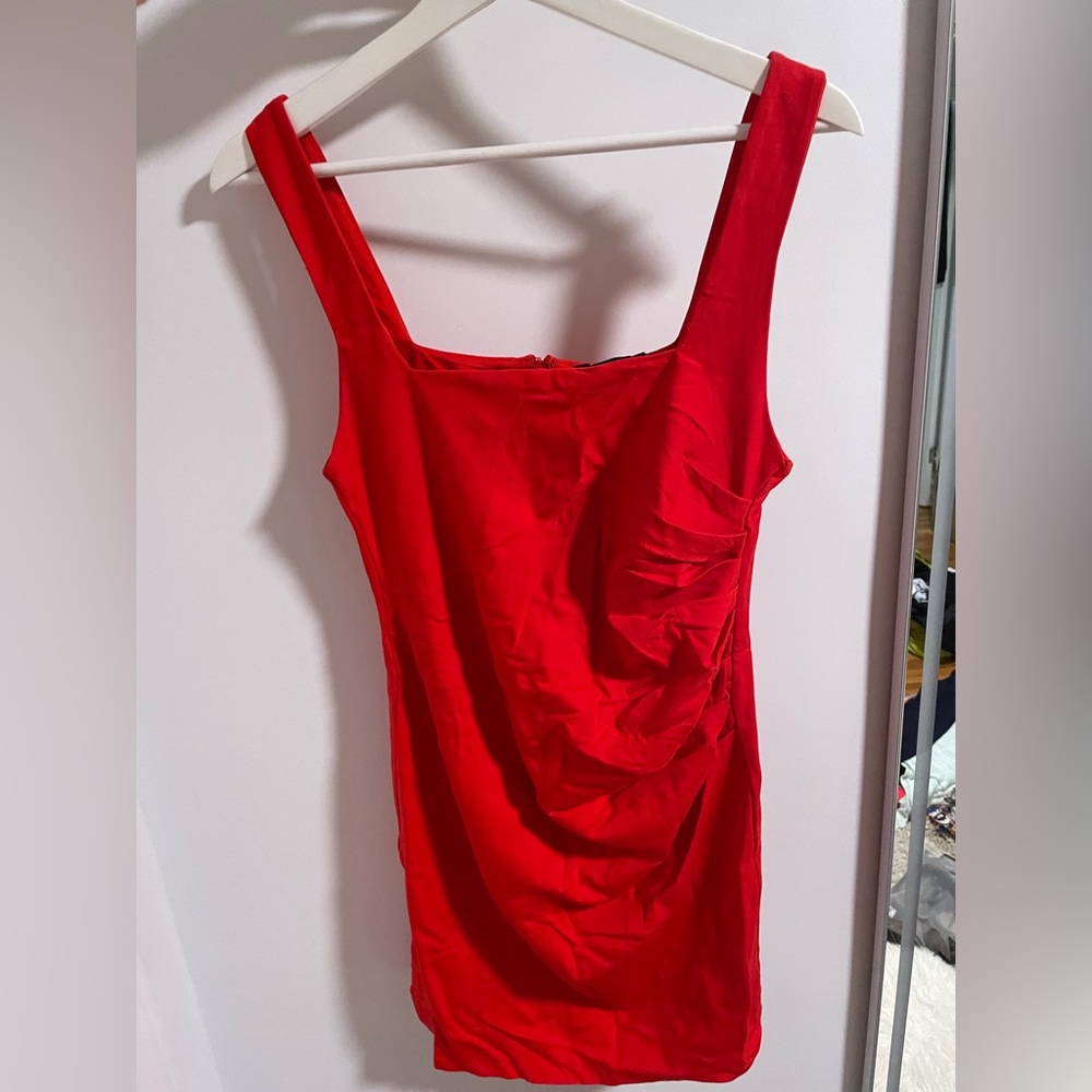 Women’s red dress